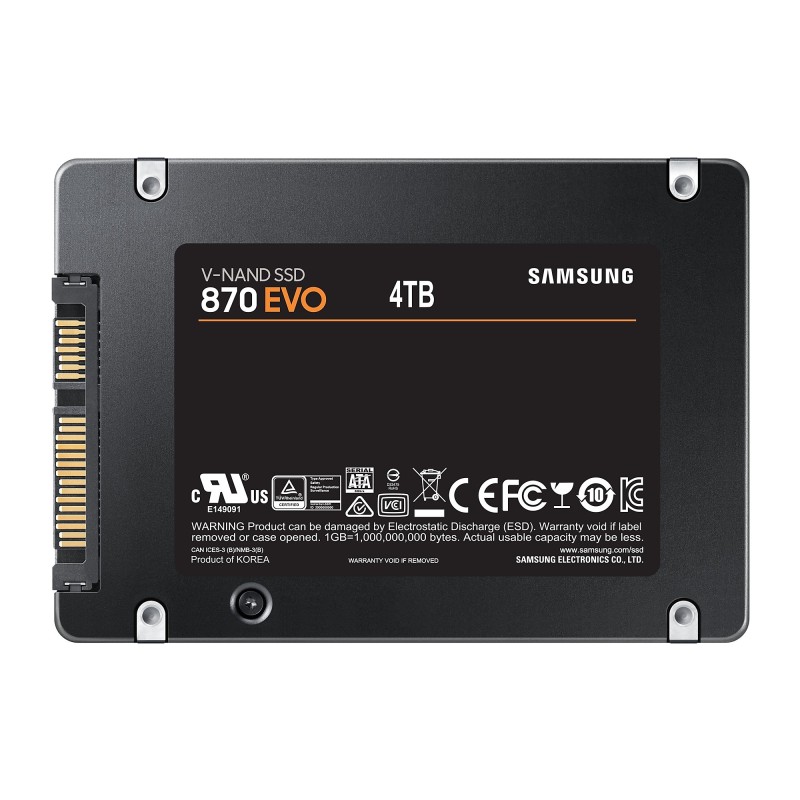 870 EVO MZ-77E4T0B - SSD - verschlusselt - 4 TB - intern - 2.5" (6.4 cm)